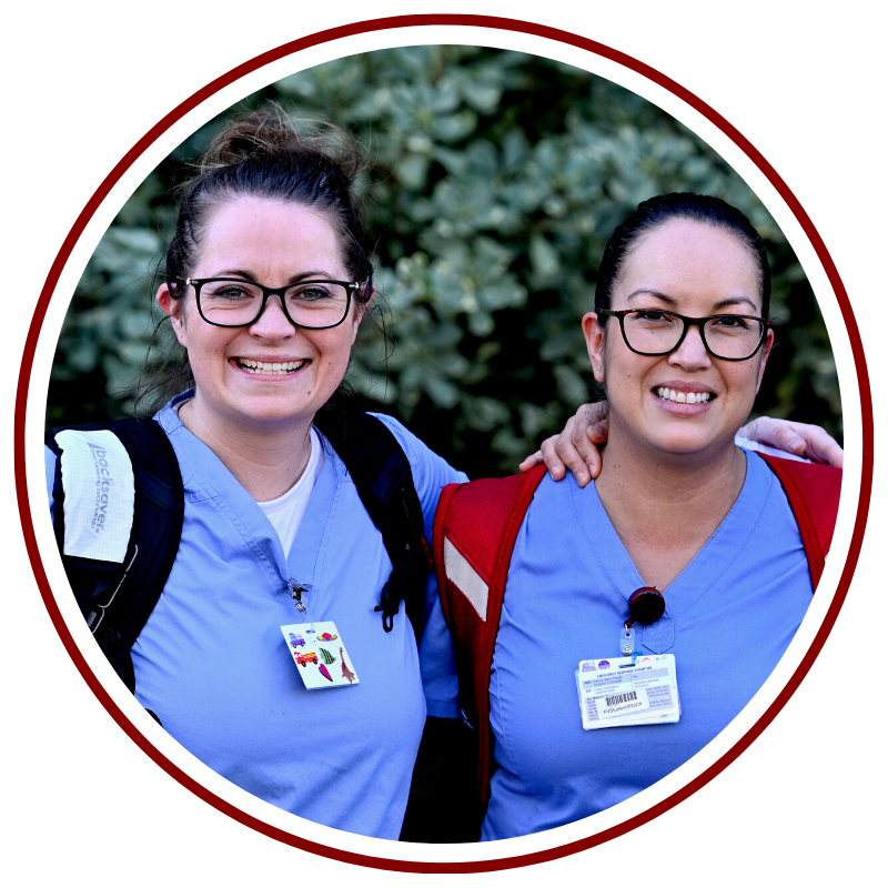 two SRJC nursing students